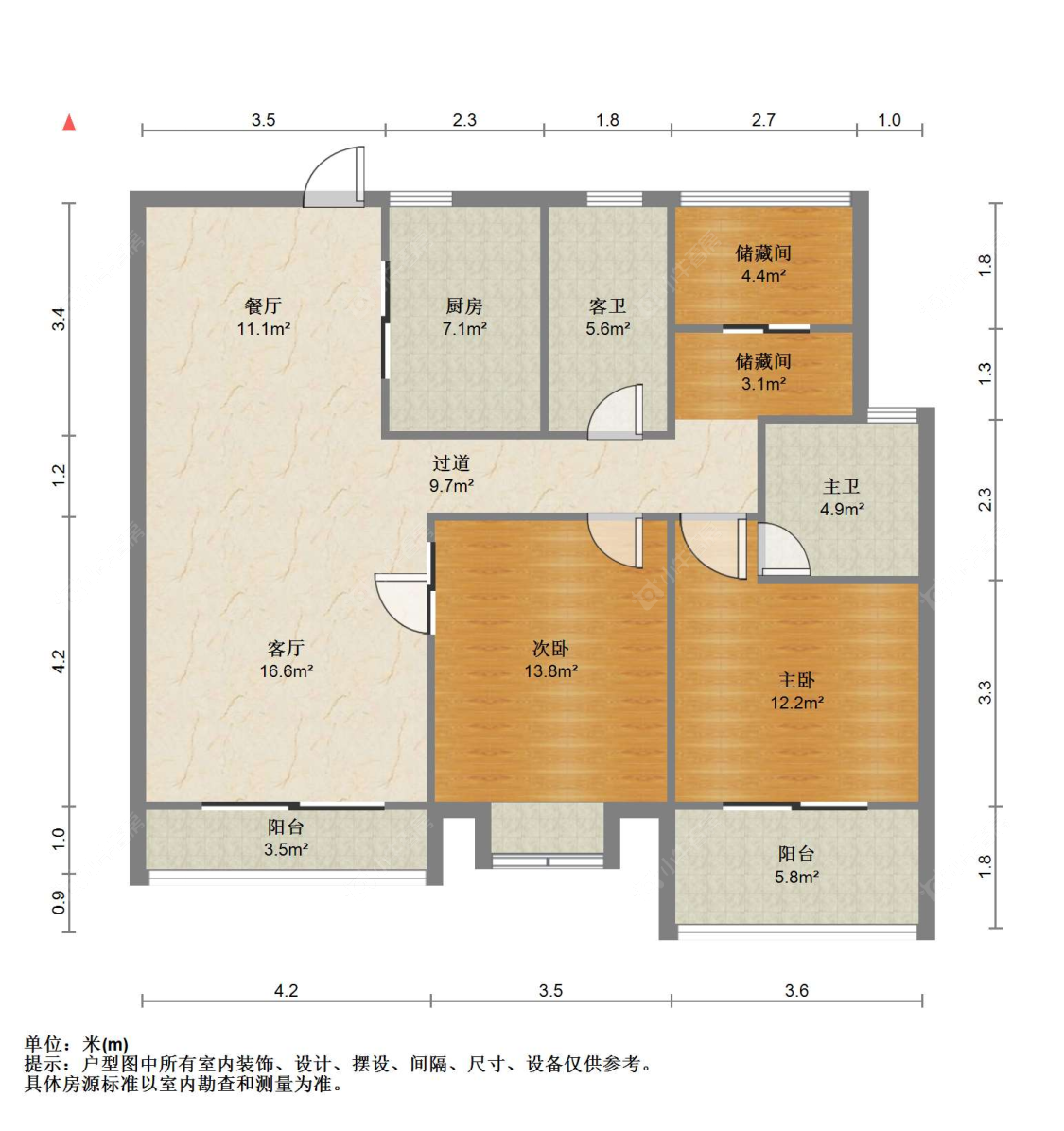 苏州阳光锦程东区在售二手房源户型图_小牛看房