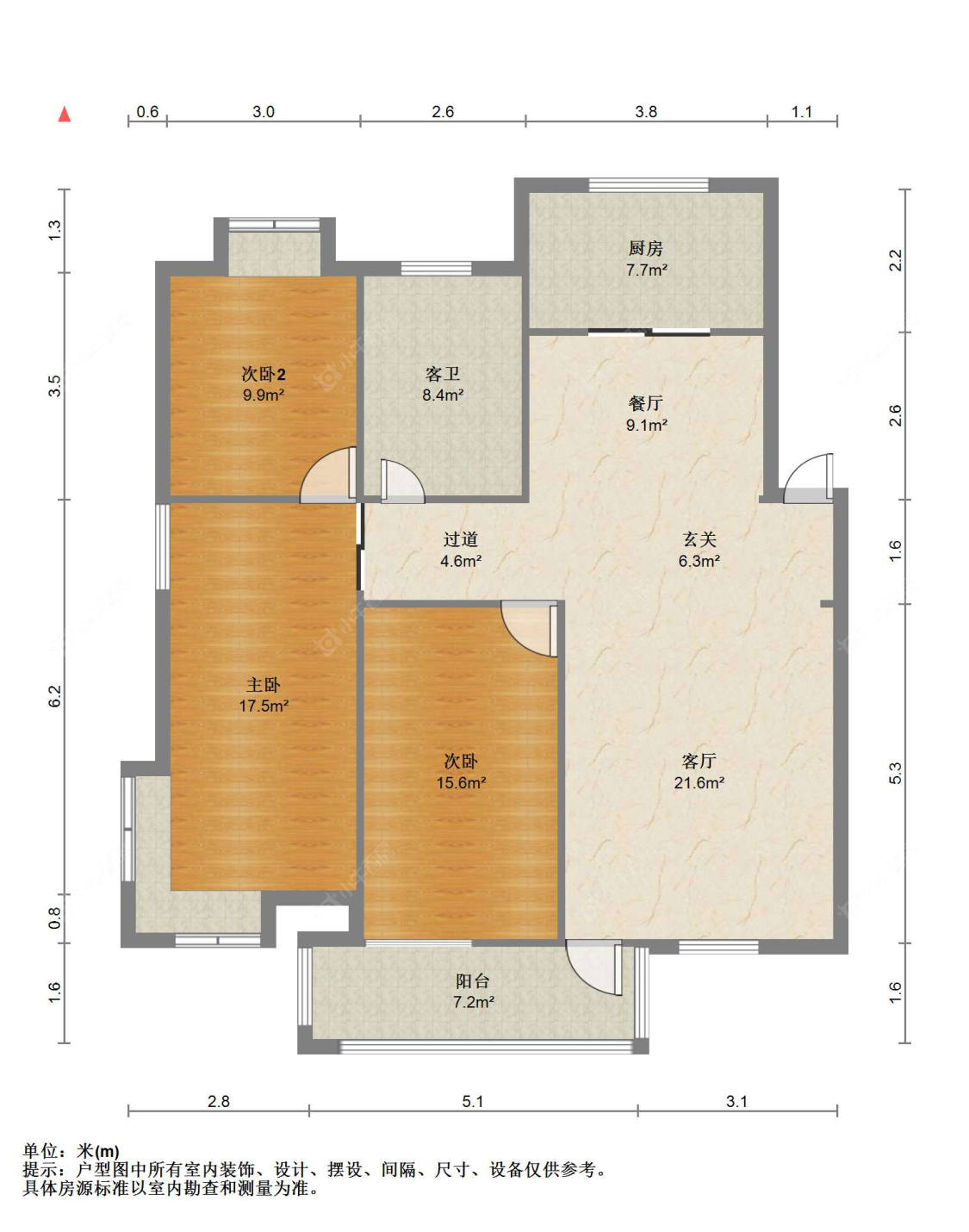 苏州百桥花园在售二手房源户型图_小牛看房