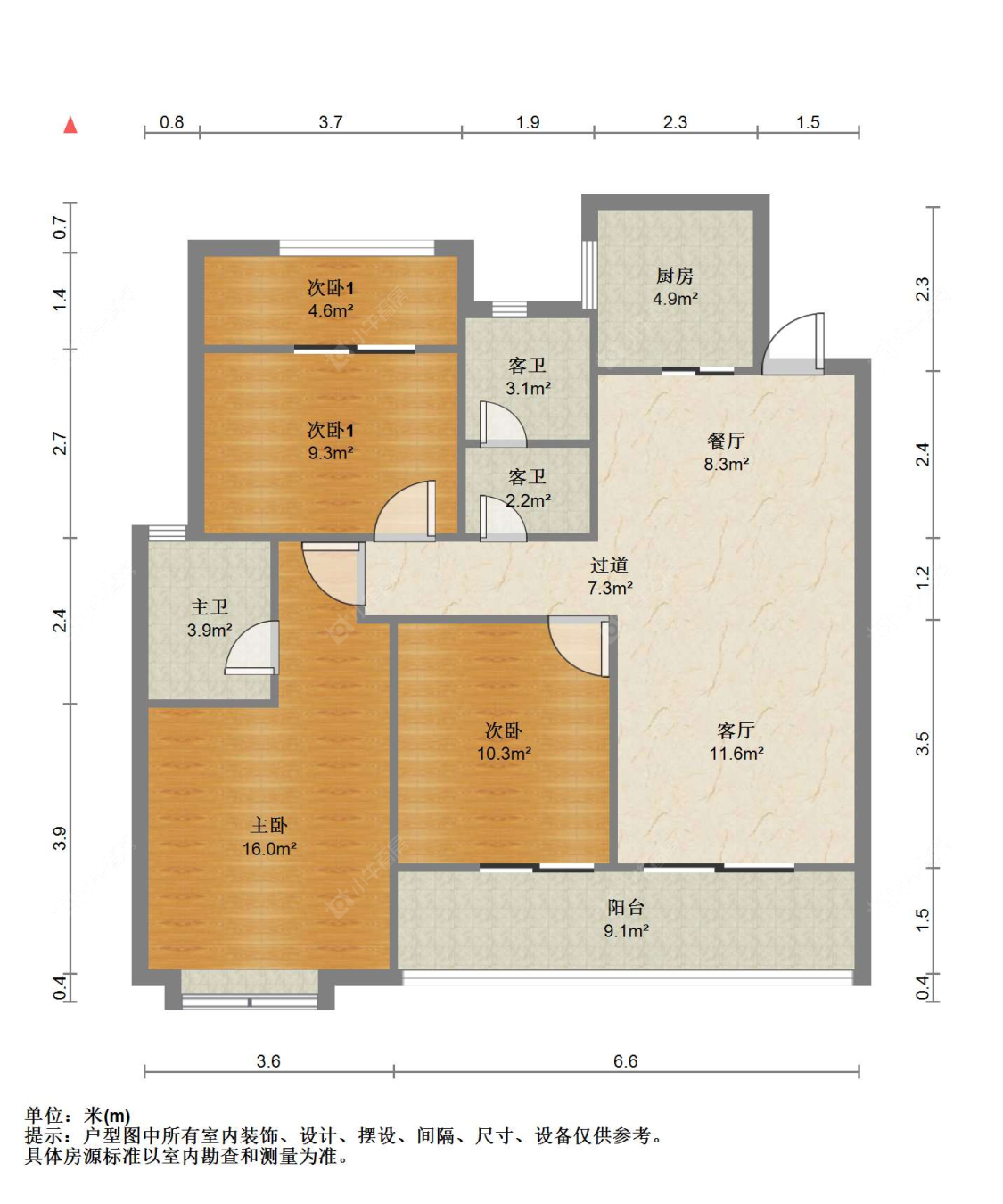 苏州建发御璟湾(西区)在售二手房源户型图_小牛看房