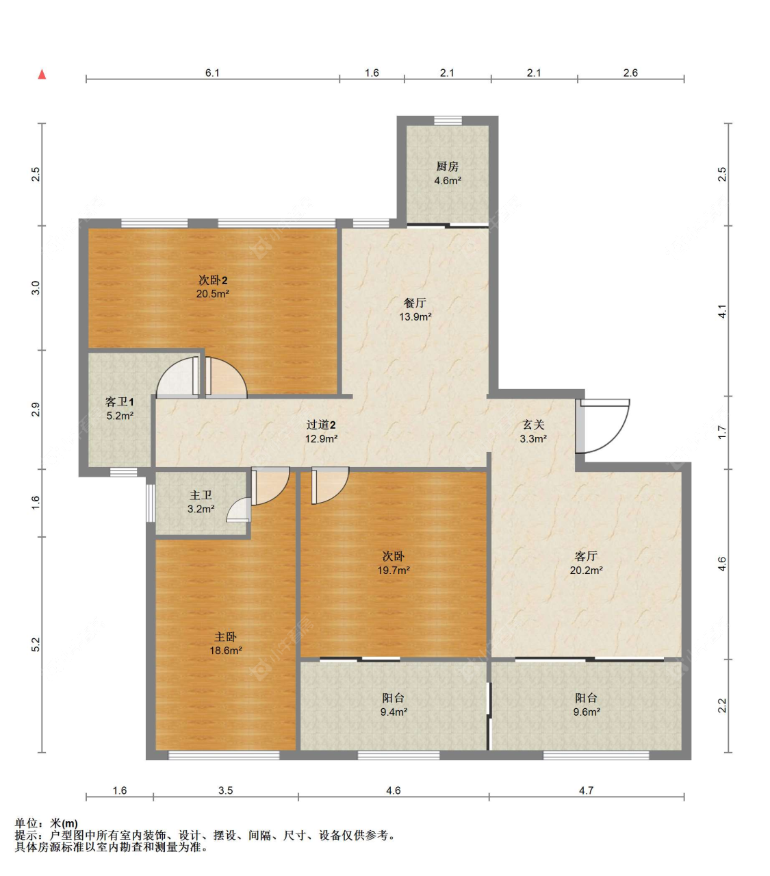 苏州丽景华都景园在售二手房源户型图_小牛看房
