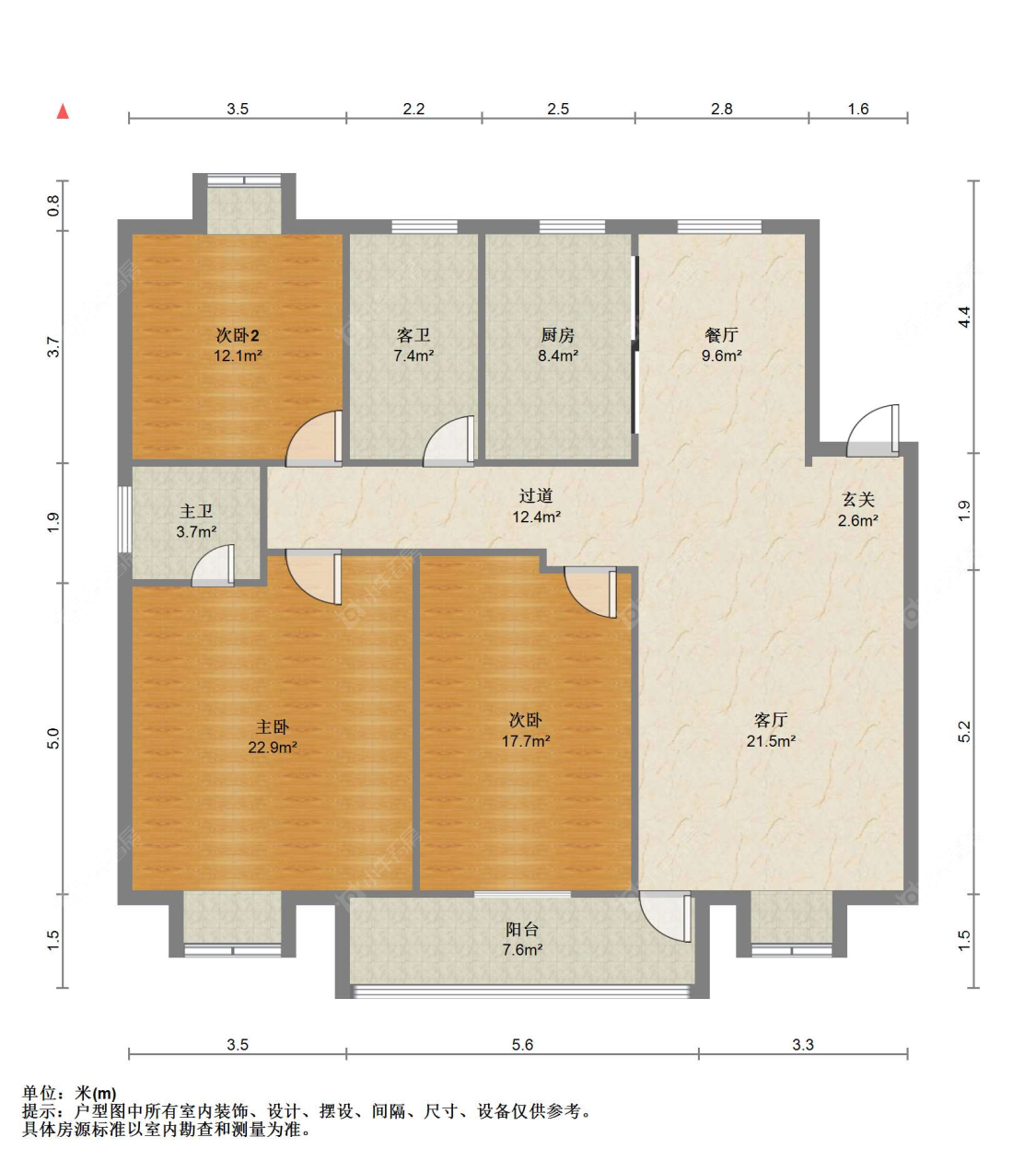 苏州百桥花园在售二手房源户型图_小牛看房