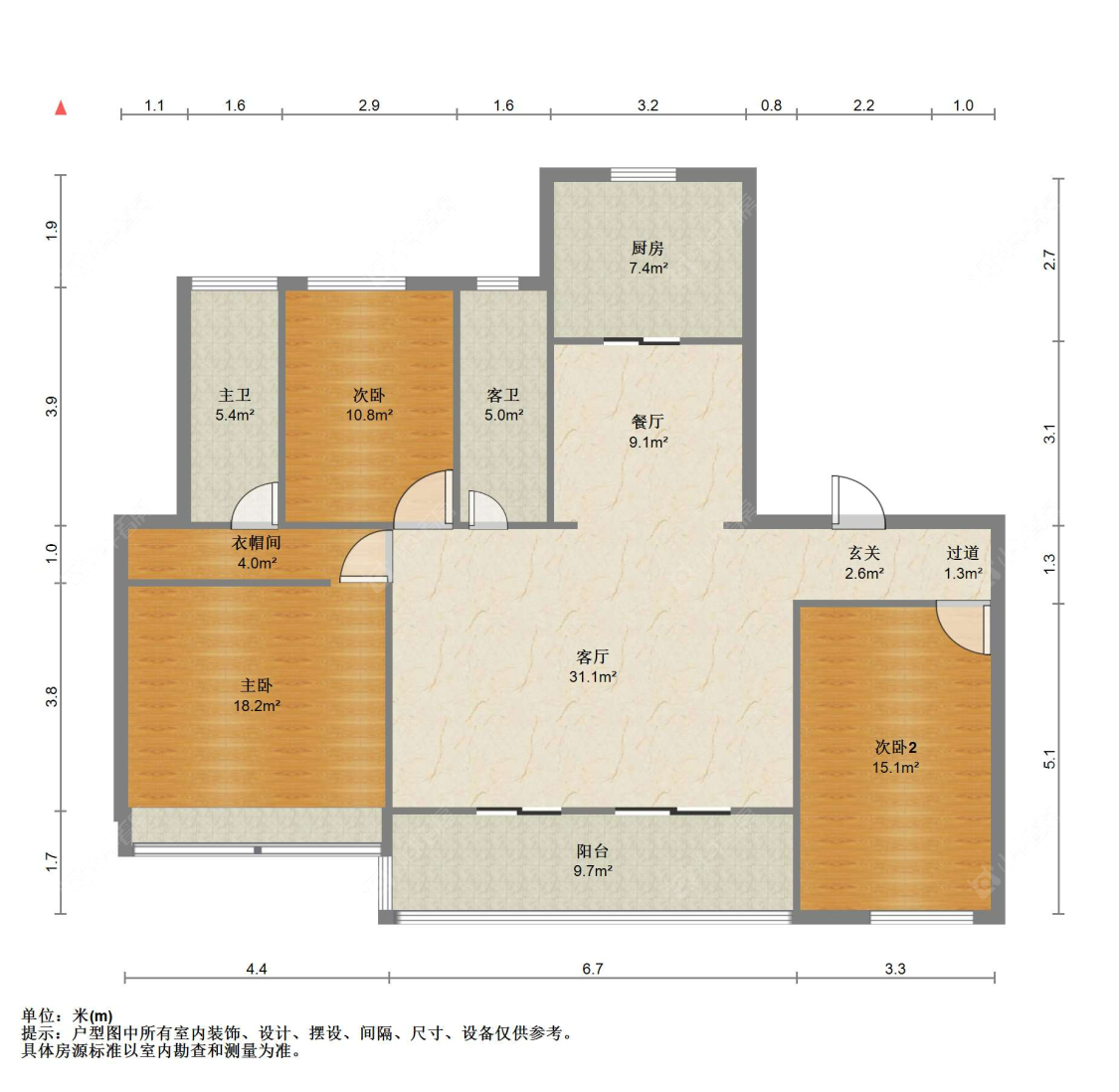 苏州金茂滨湖名邸在售二手房源户型图_小牛看房