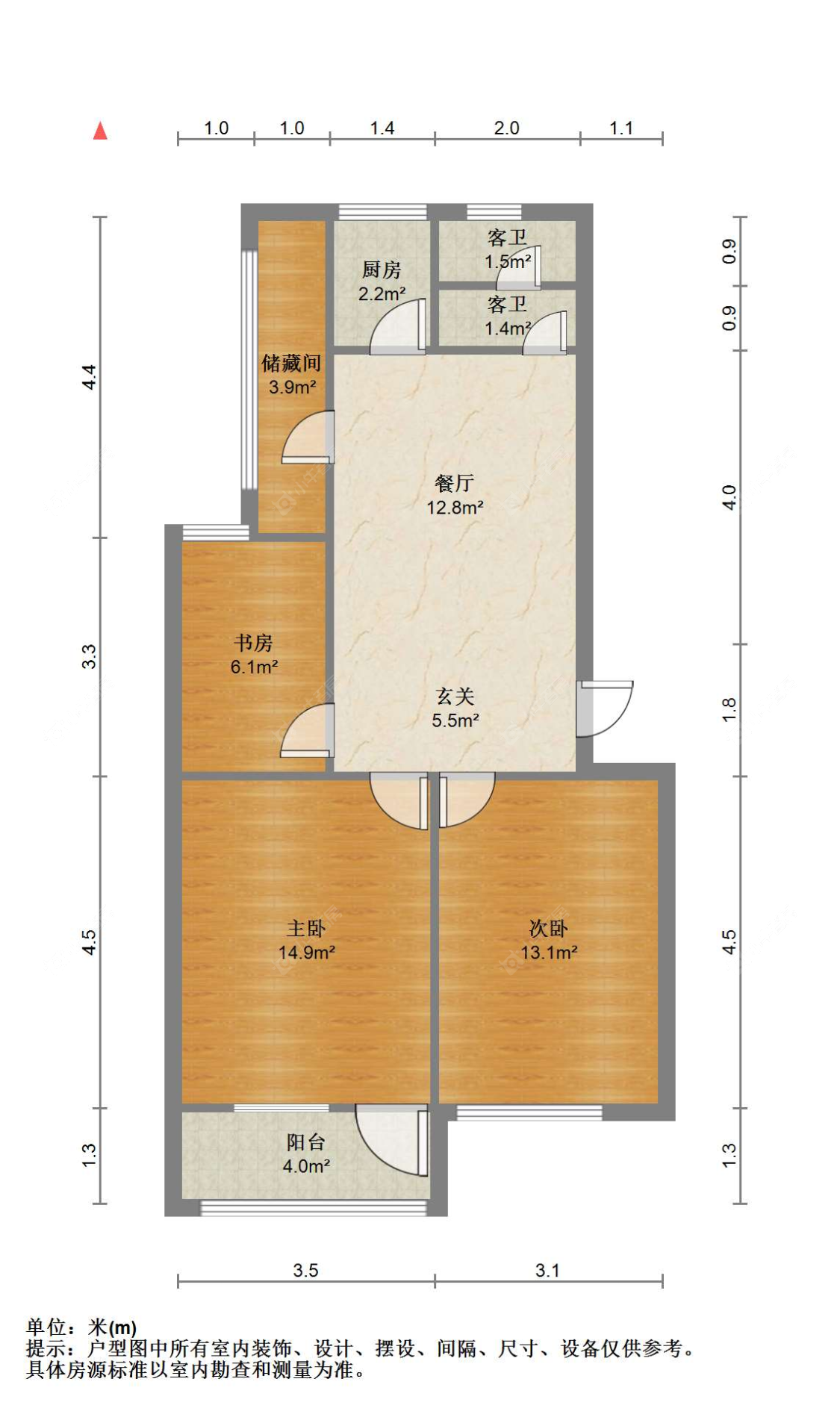 苏州花园浜南村在售二手房源户型图_小牛看房