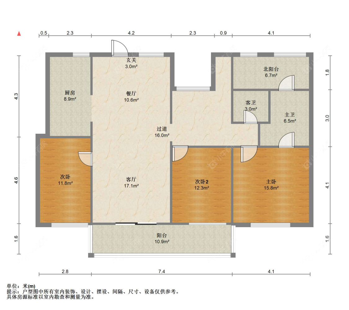 苏州中梁壹号院(一期)在售二手房源户型图_小牛看房