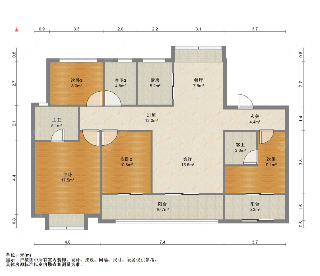 苏州中南樾府在售二手房源户型图_小牛看房