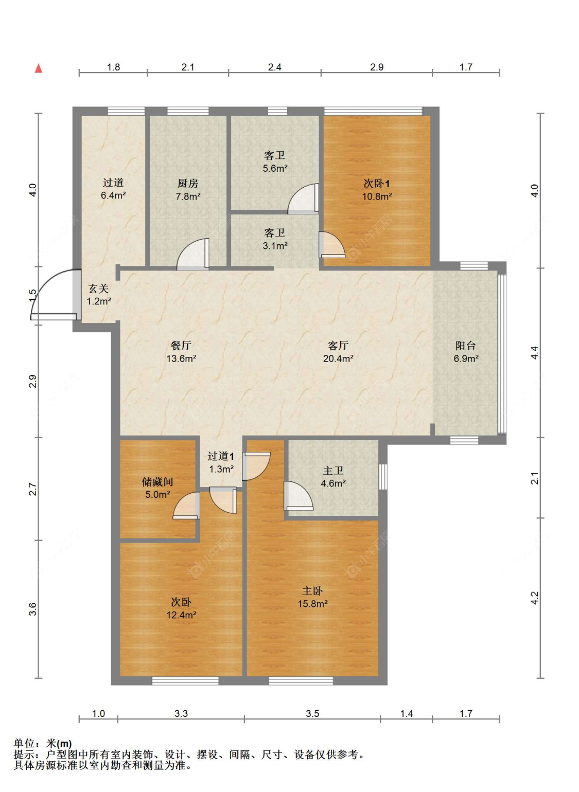 苏州汇金新城在售二手房源户型图_小牛看房