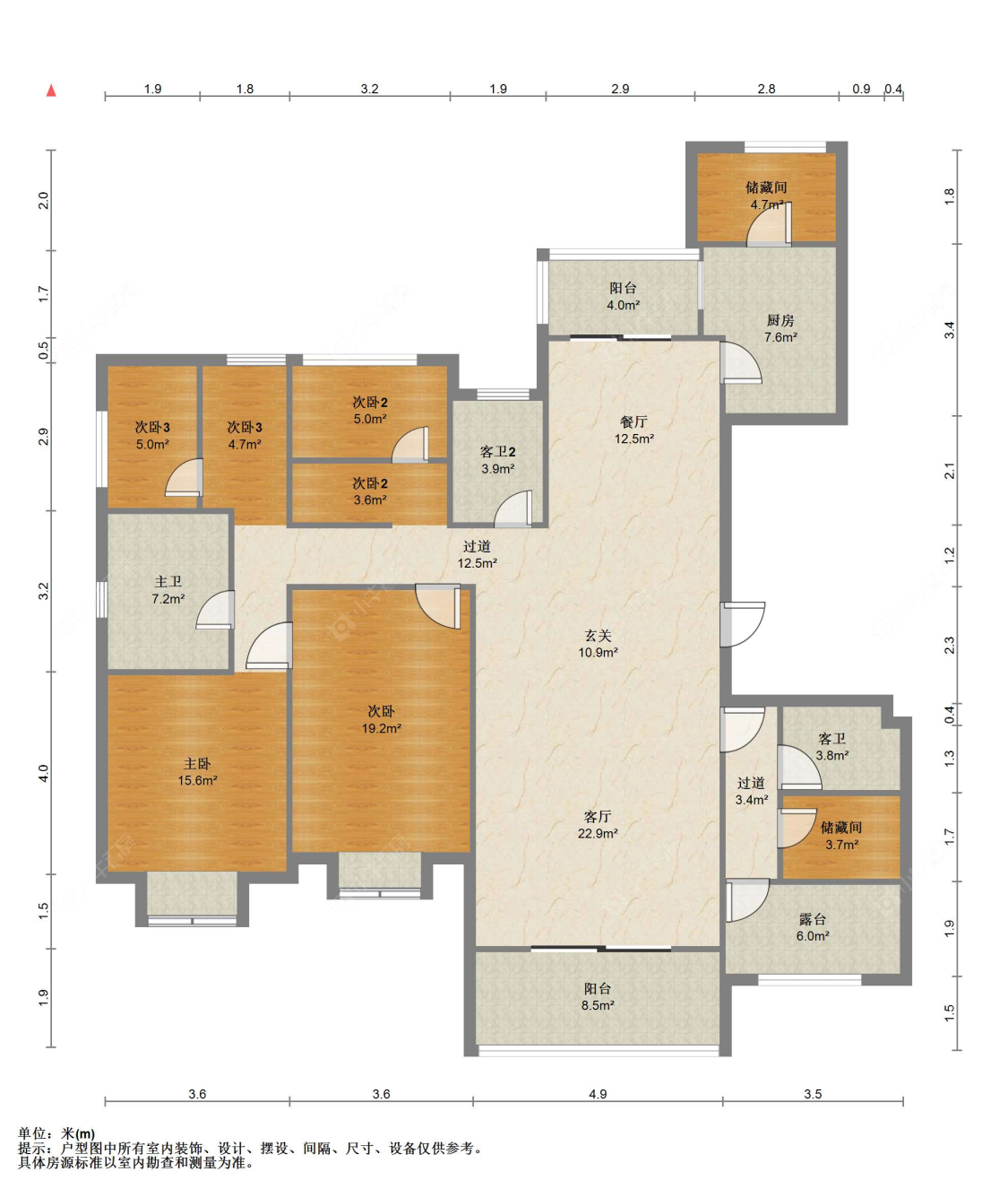 苏州世茂九溪墅(住宅)在售二手房源户型图_小牛看房