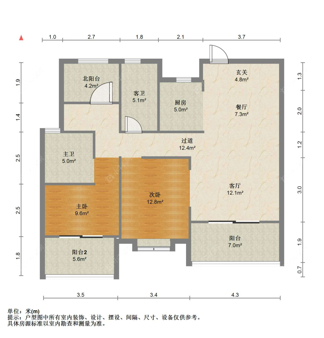 苏州阳光锦程东区在售二手房源户型图_小牛看房