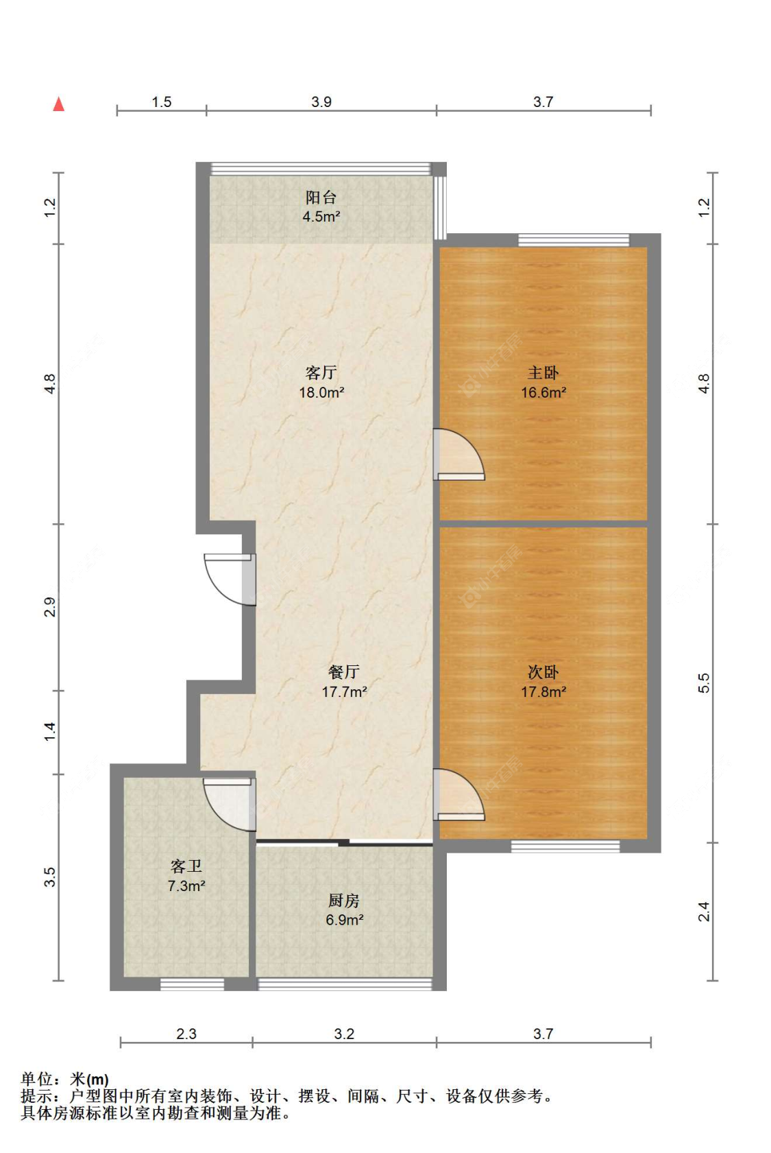苏州鑫江花苑在售二手房源户型图_小牛看房