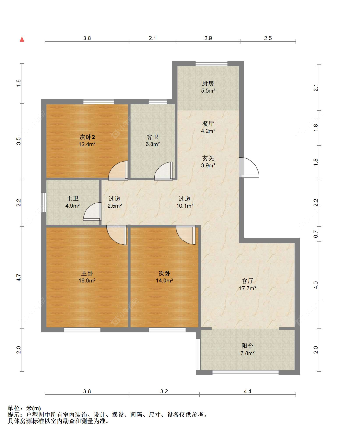 苏州包基花苑在售二手房源户型图_小牛看房