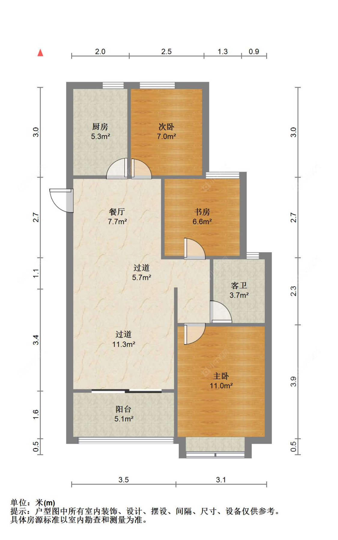 苏州万科公园大道在售二手房源户型图_小牛看房