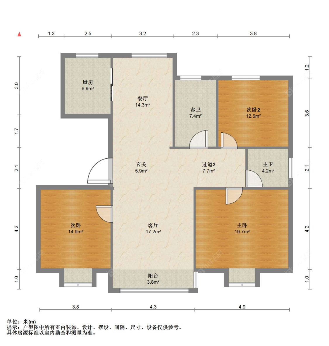 苏州永盛花苑(东区)在售二手房源户型图_小牛看房