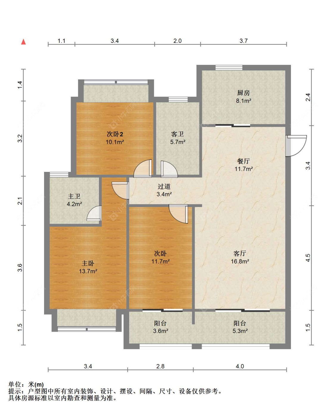苏州皇家首座西区（一二期）在售二手房源户型图_小牛看房