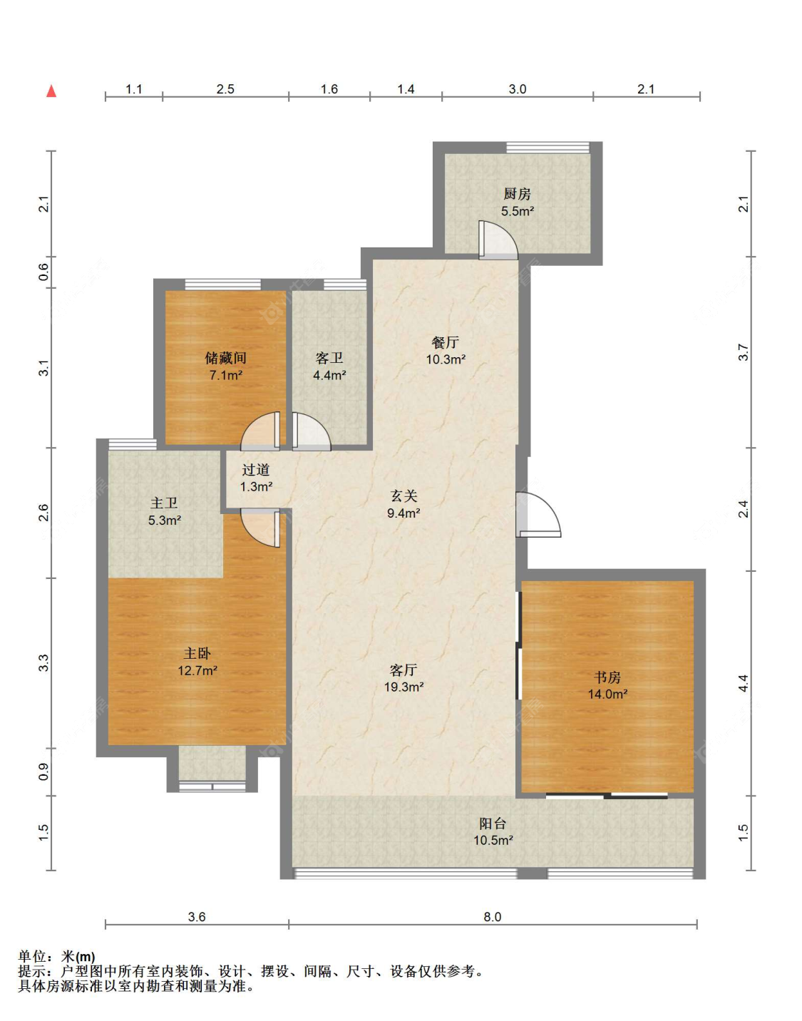苏州金福家园在售二手房源户型图_小牛看房