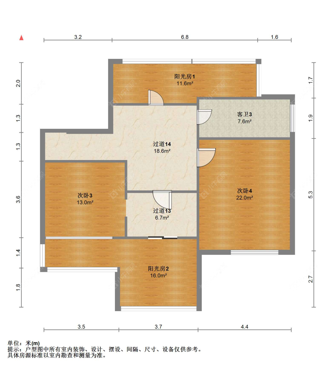 苏州荣盛锦苑在售二手房源户型图_小牛看房
