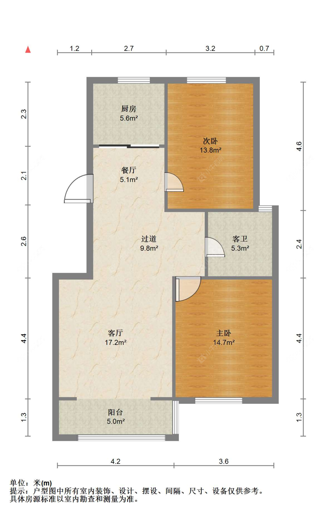 苏州西溪花苑在售二手房源户型图_小牛看房