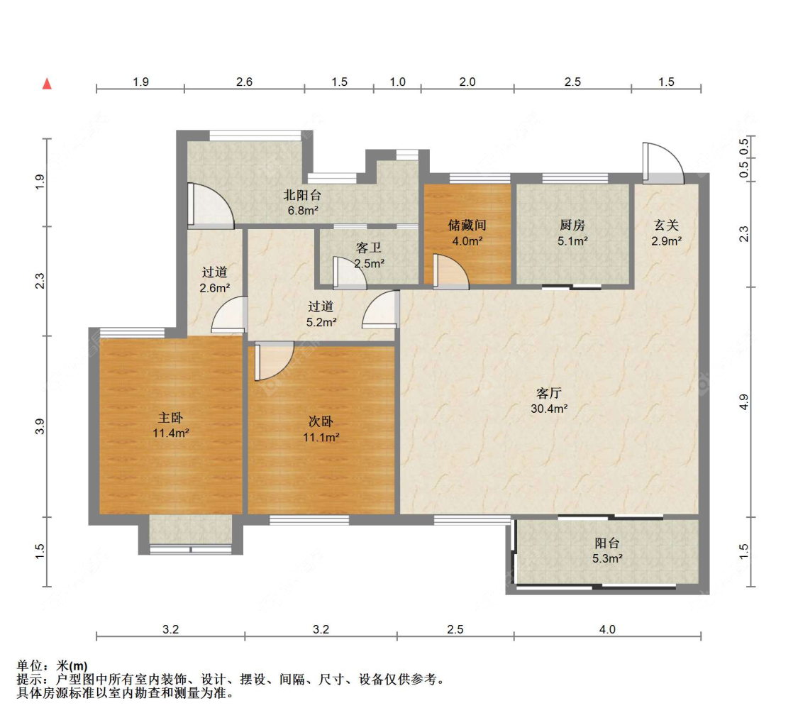 苏州中梁壹号院(二期)在售二手房源户型图_小牛看房