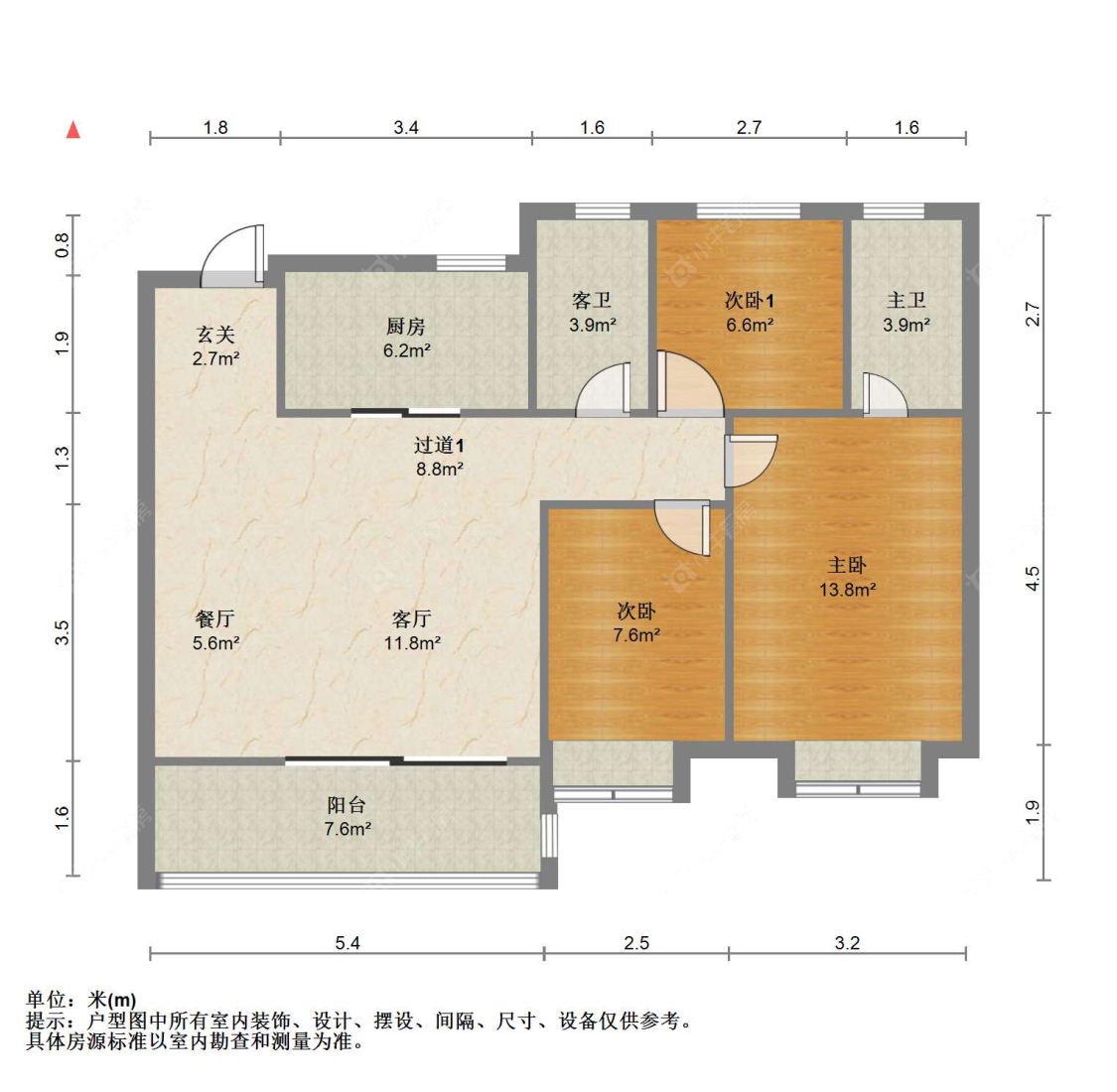 苏州万科公园大道在售二手房源户型图_小牛看房