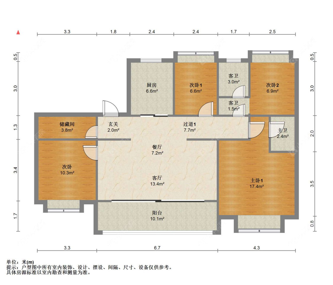 苏州棠颂云著在售二手房源户型图_小牛看房