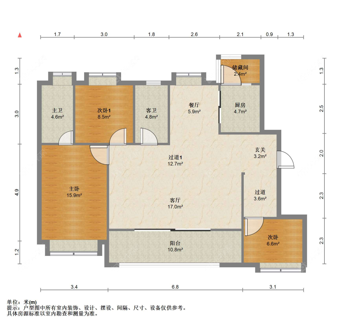 苏州天璞花园在售二手房源户型图_小牛看房