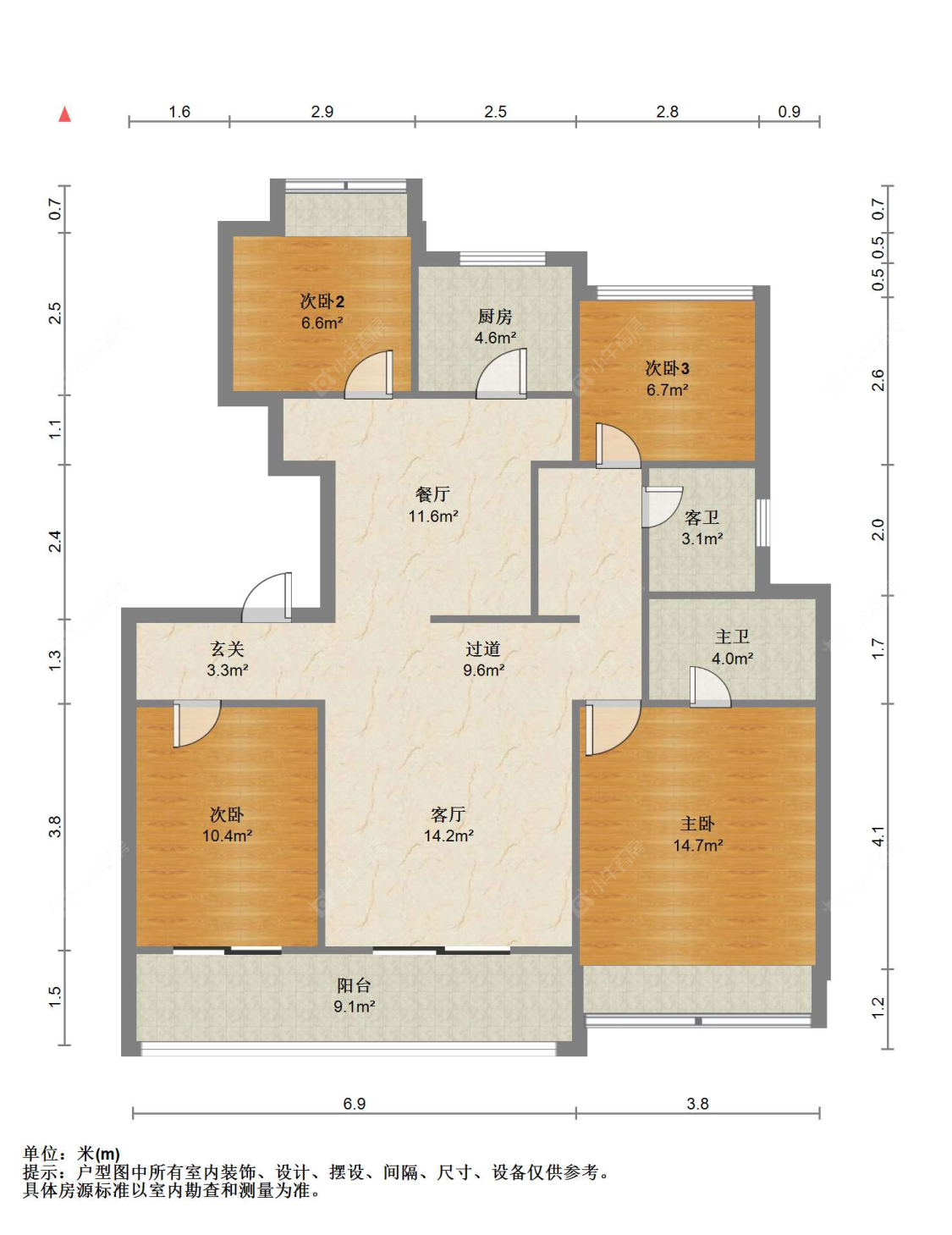 苏州湖悦天境在售二手房源户型图_小牛看房