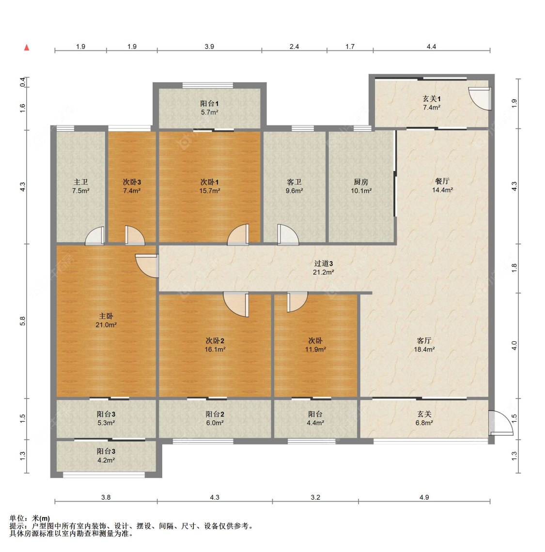 苏州君临新城在售二手房源户型图_小牛看房