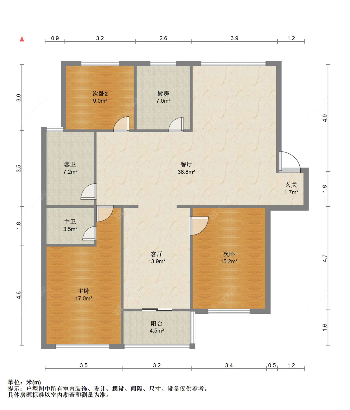 苏州前溪花园在售二手房源户型图_小牛看房
