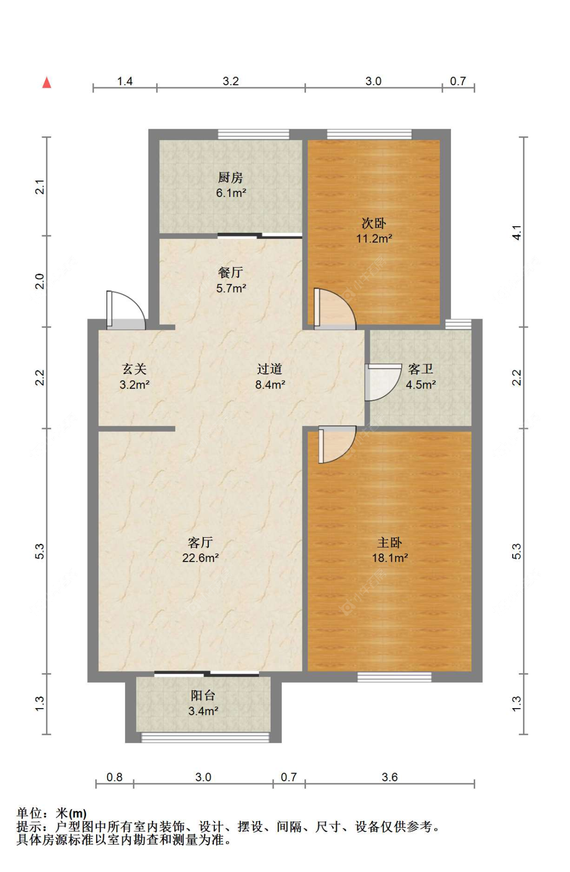 苏州东方明珠茗苑在售二手房源户型图_小牛看房