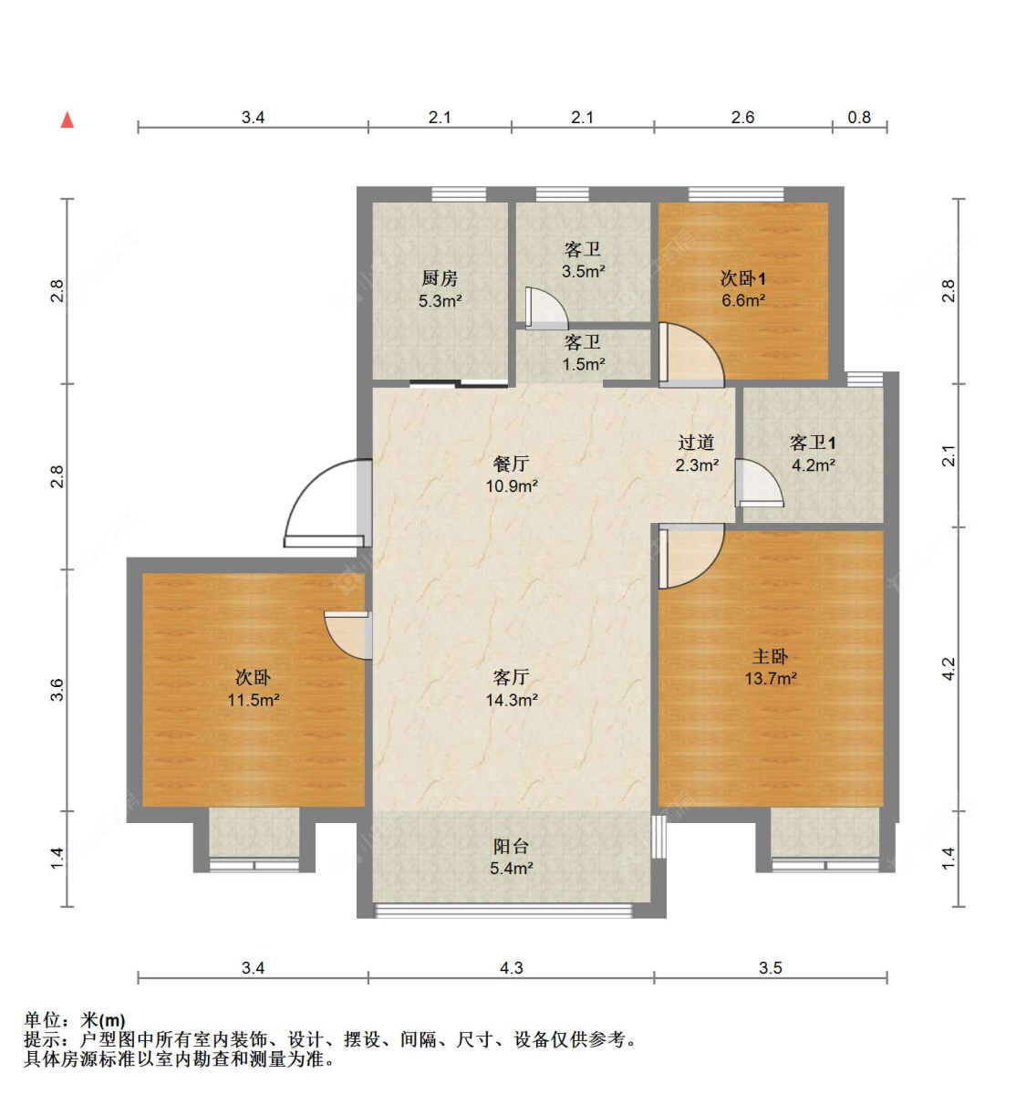 苏州港邻新村在售二手房源户型图_小牛看房