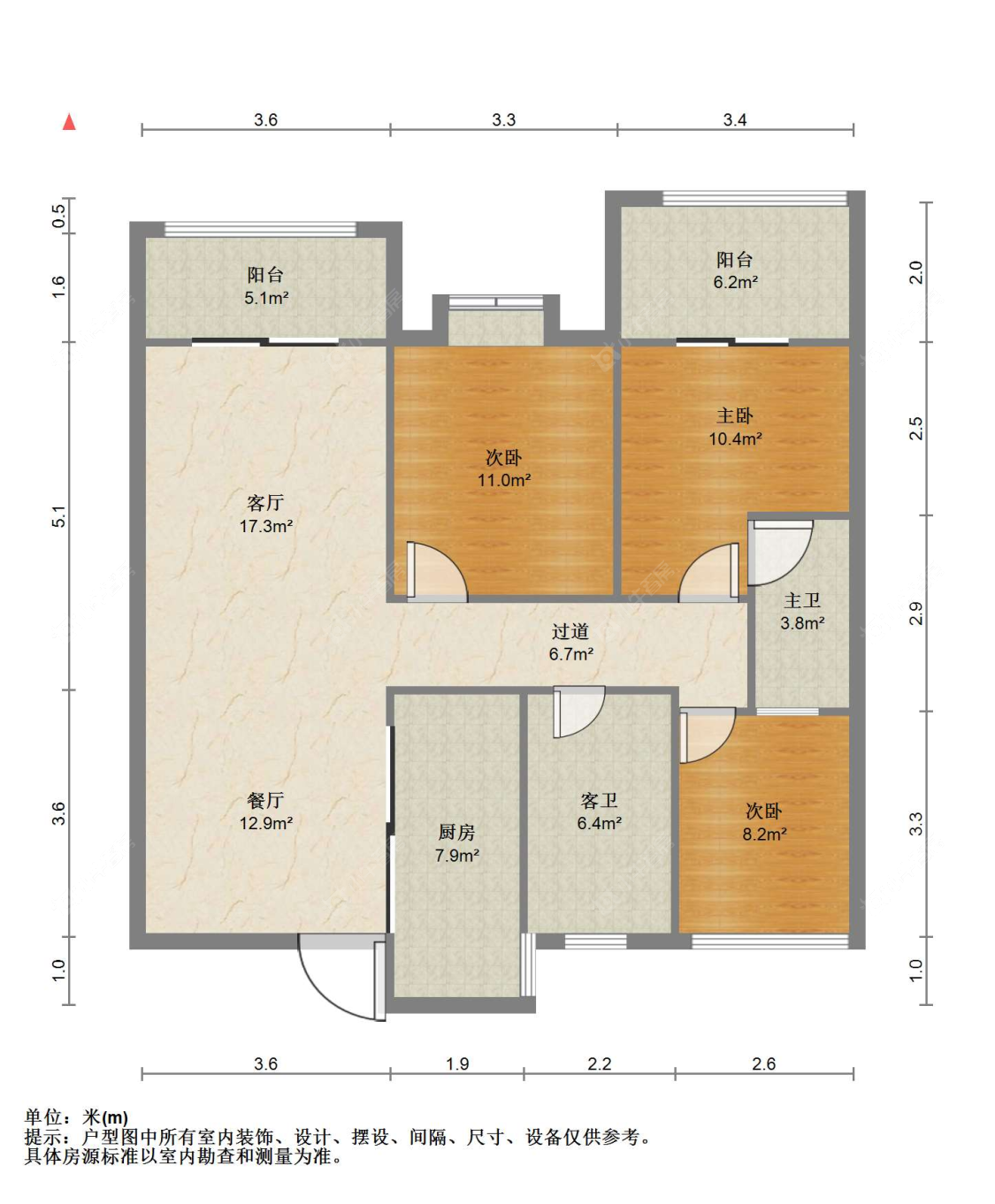 苏州汇金新城在售二手房源户型图_小牛看房