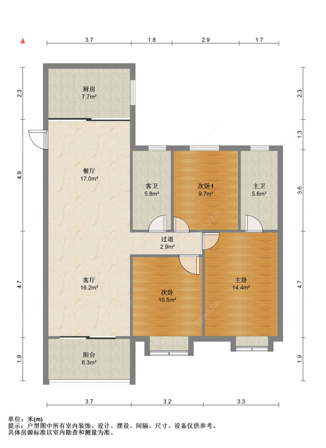 苏州农联家园北区在售二手房源户型图_小牛看房