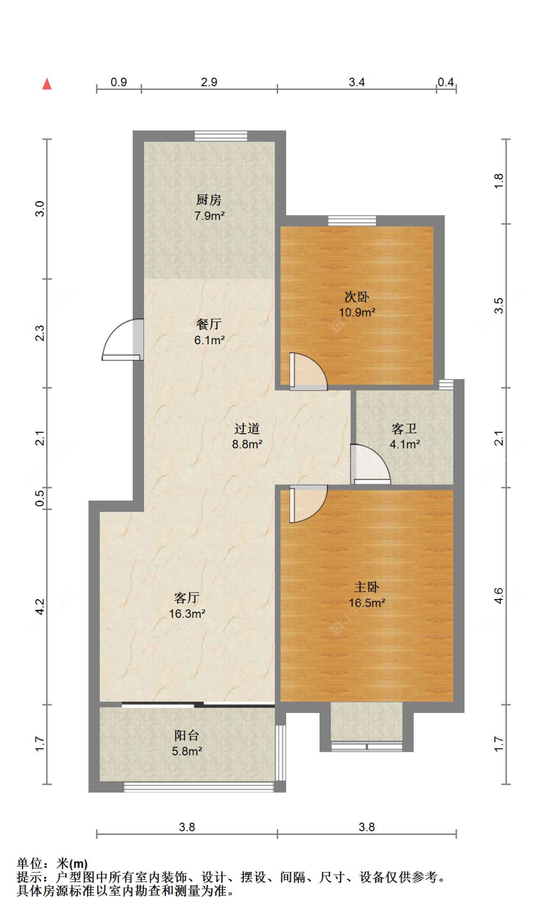 苏州南新花苑在售二手房源户型图_小牛看房