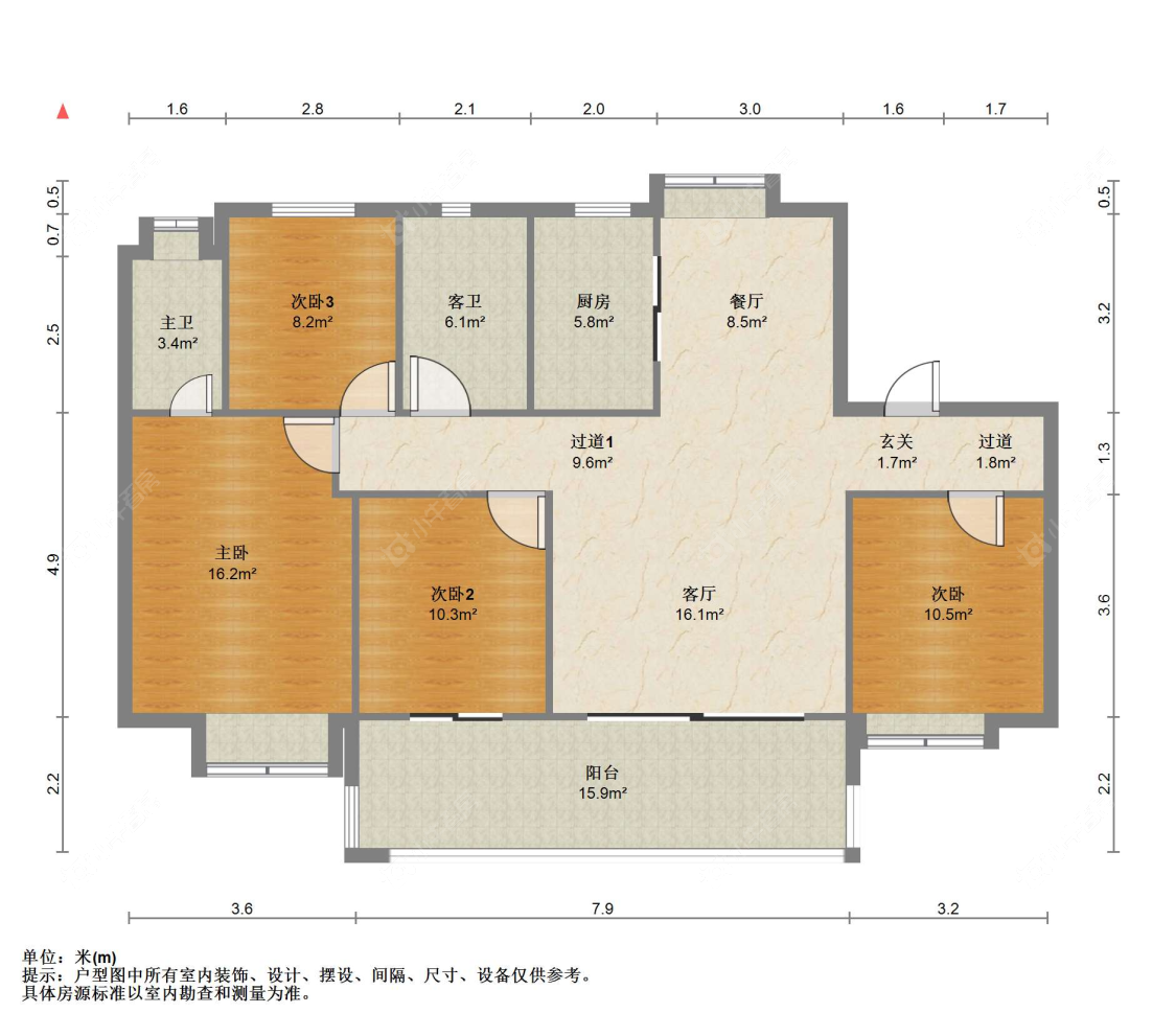 苏州云樾兰庭在售二手房源户型图_小牛看房