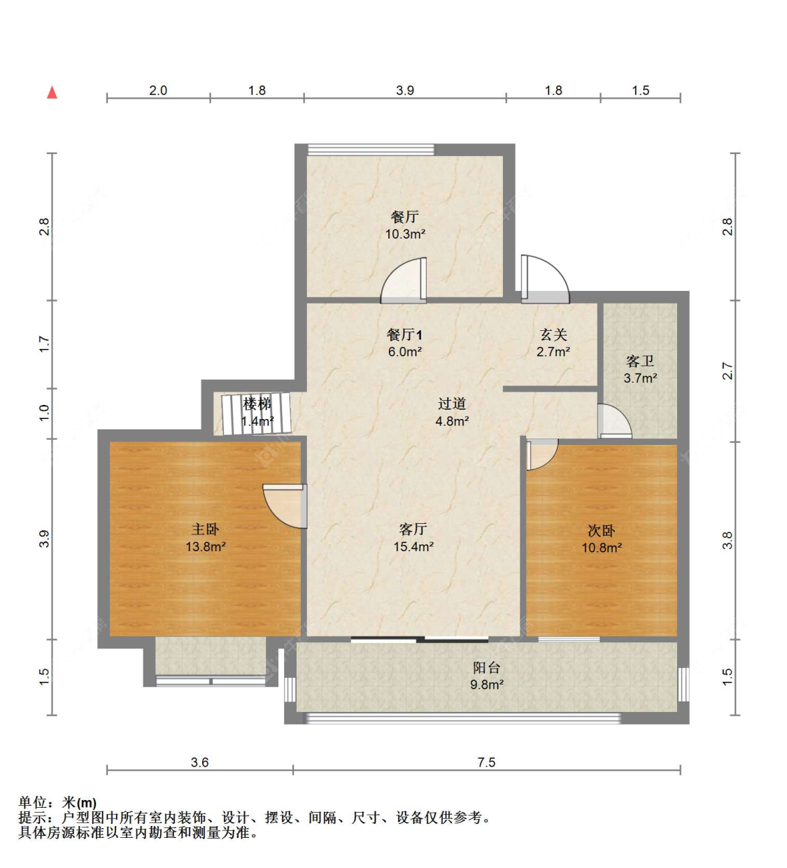 苏州锦润华庭在售二手房源户型图_小牛看房