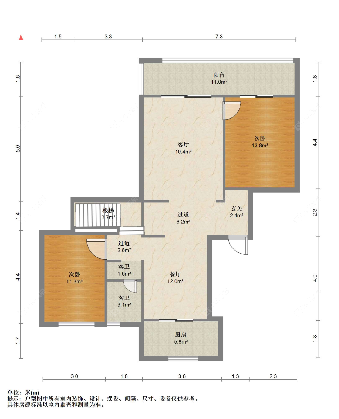 苏州世茂九溪墅(住宅)在售二手房源户型图_小牛看房