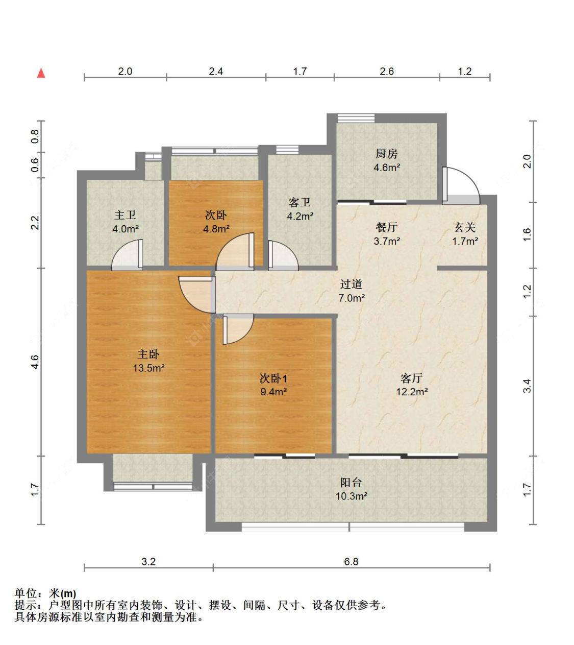 苏州棠颂云著在售二手房源户型图_小牛看房