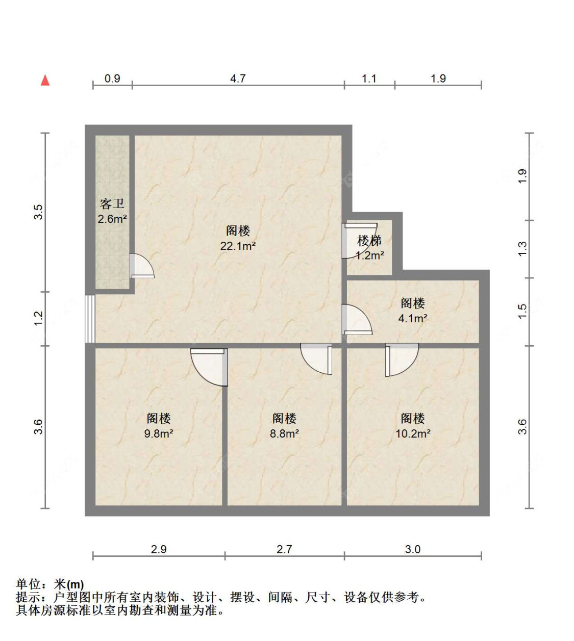 苏州云盘一村在售二手房源户型图_小牛看房