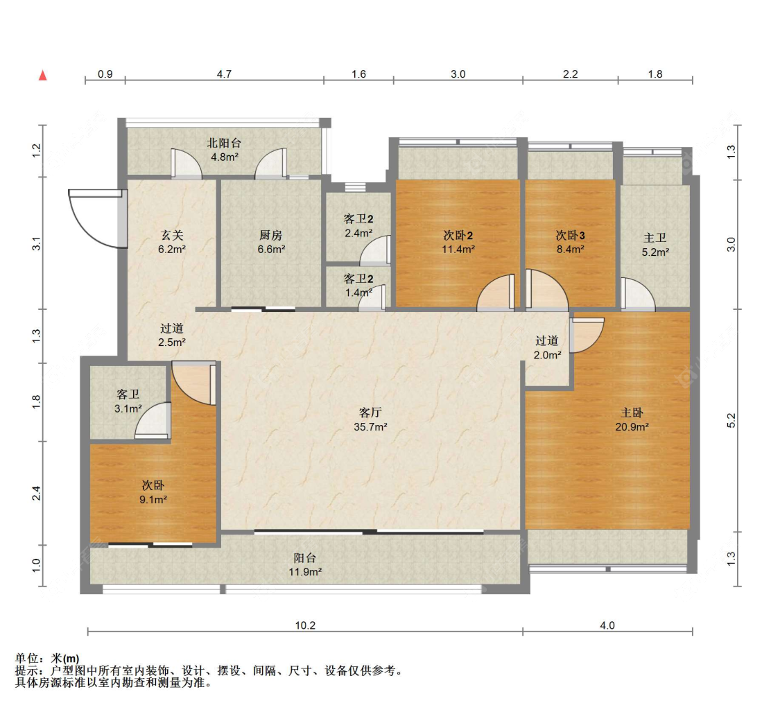 苏州建发和玺在售二手房源户型图_小牛看房