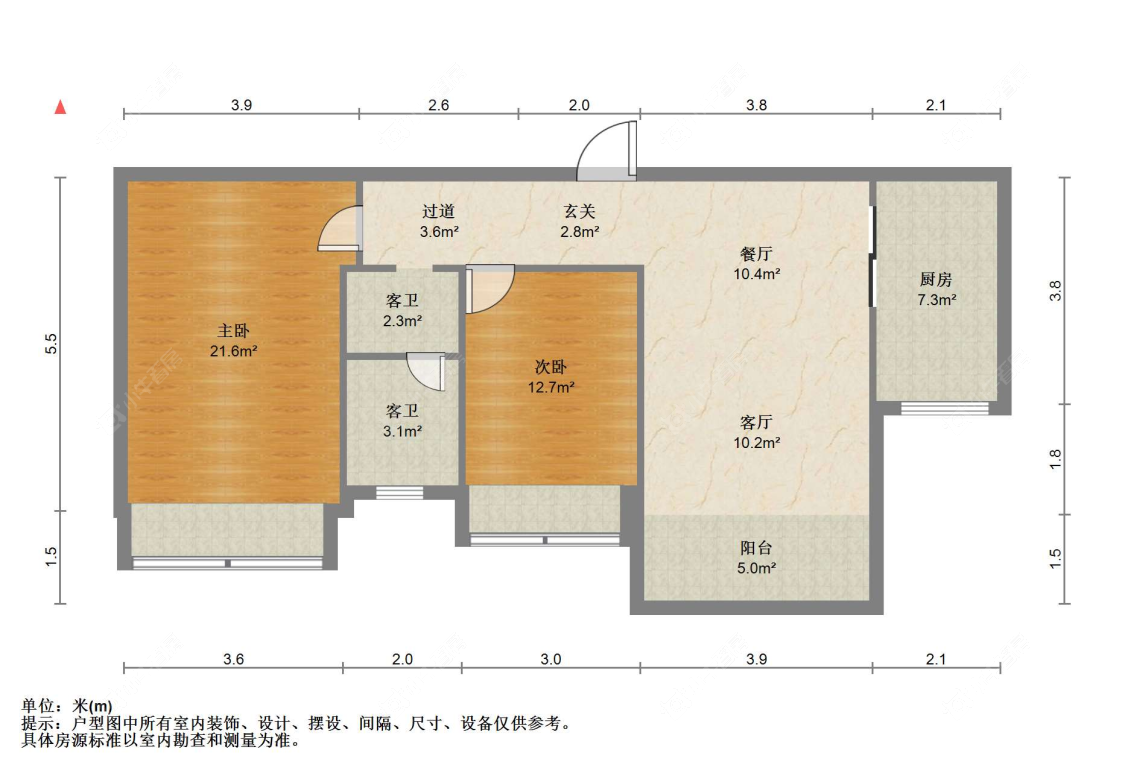 苏州金新城悦府在售二手房源户型图_小牛看房