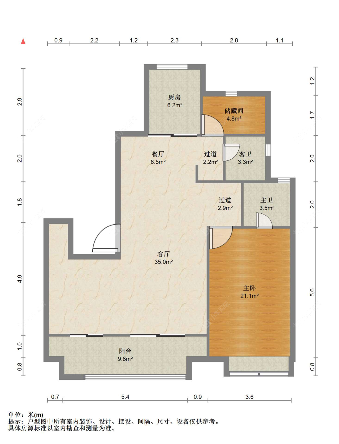 苏州翡翠公馆在售二手房源户型图_小牛看房