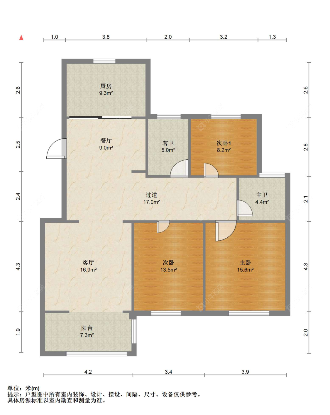 苏州振兴花苑在售二手房源户型图_小牛看房