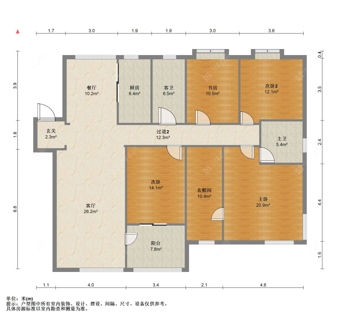 苏州名都花苑(西区)在售二手房源户型图_小牛看房