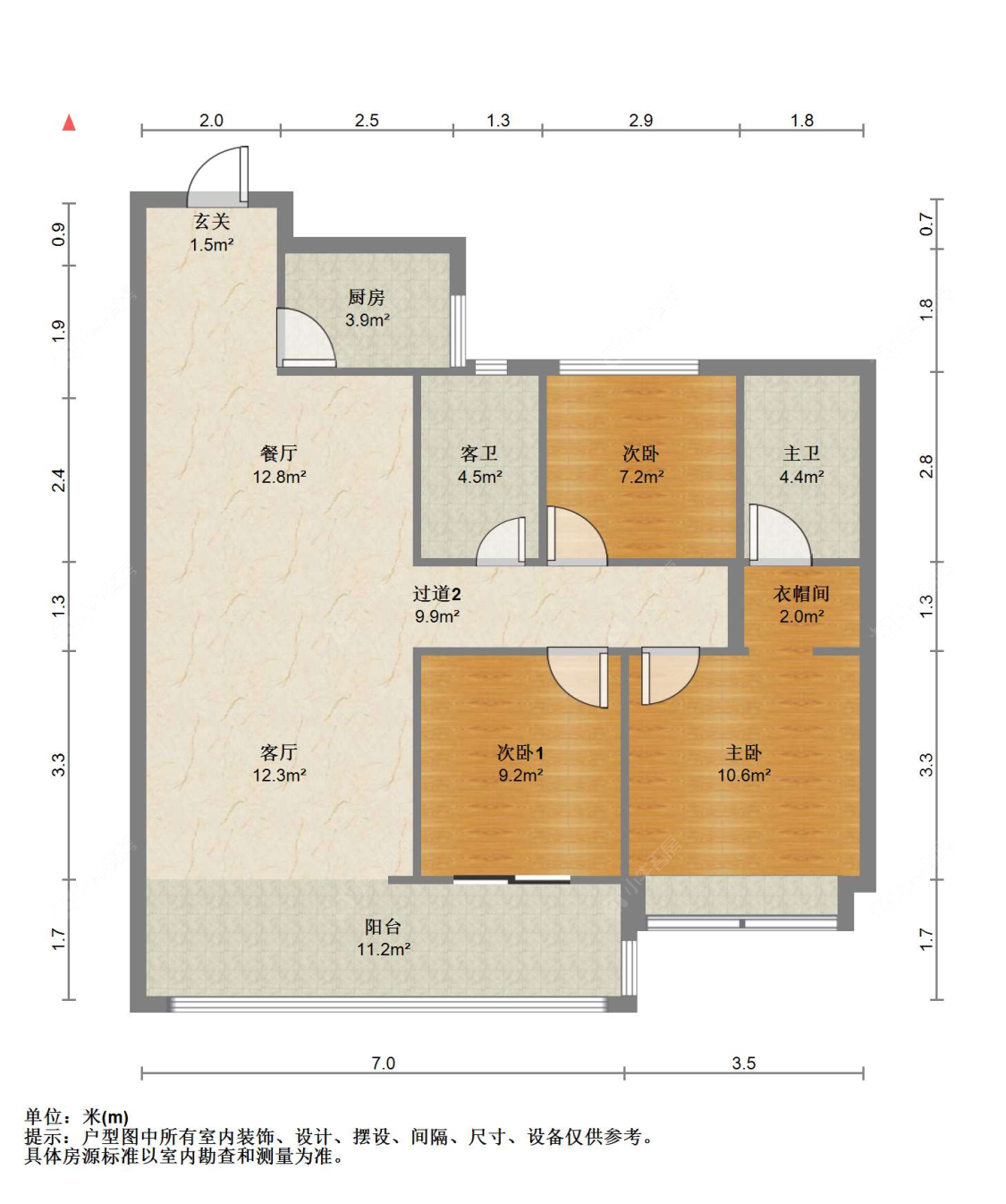 苏州金茂鸣悦棠前雅园在售二手房源户型图_小牛看房