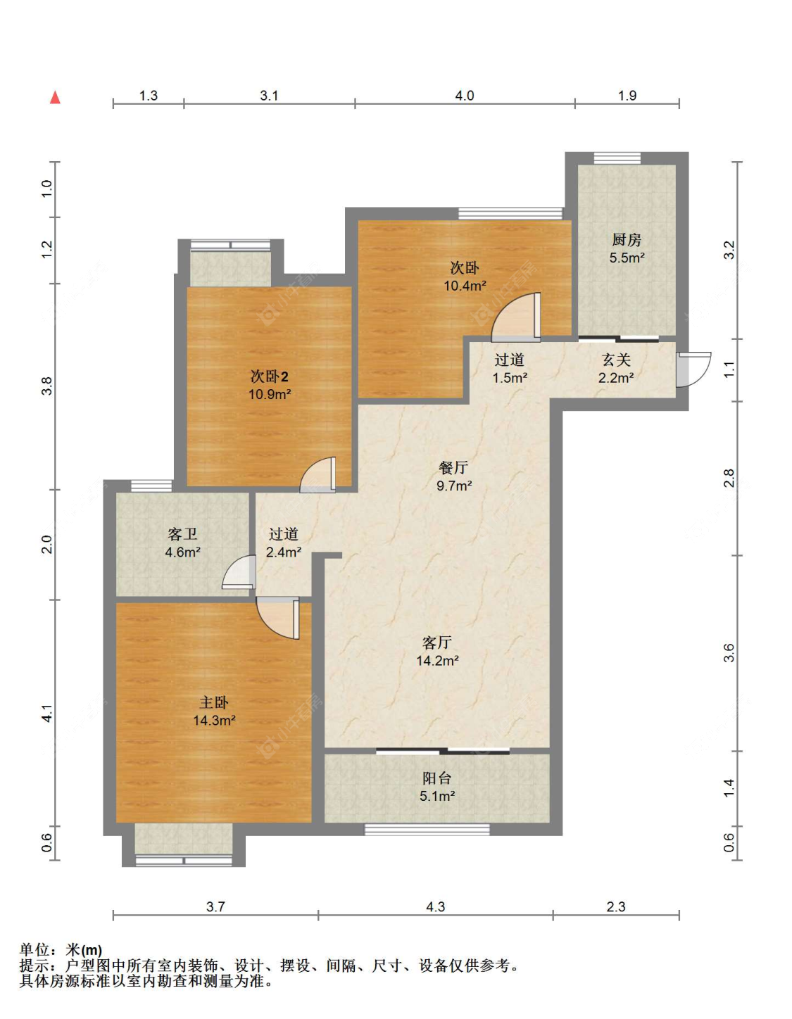 苏州江南十二府在售二手房源户型图_小牛看房