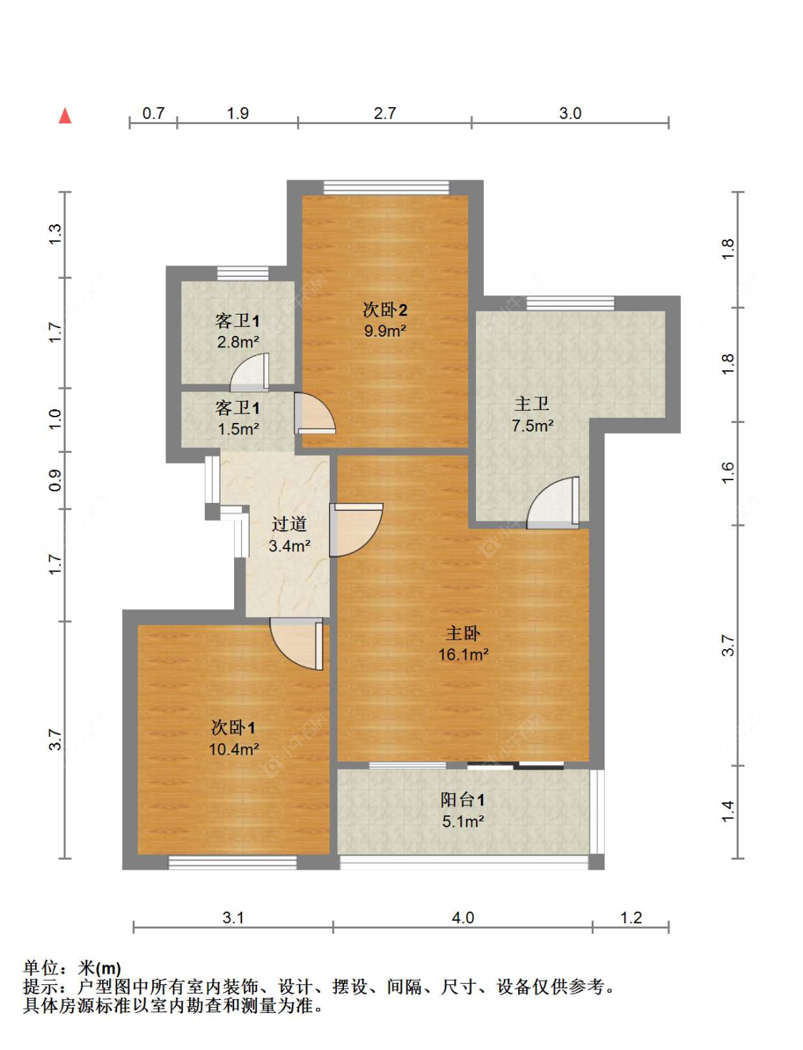 苏州海源名邸在售二手房源户型图_小牛看房