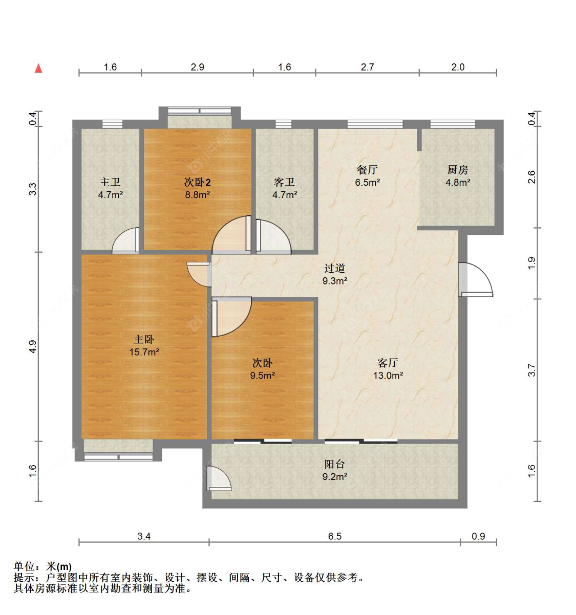 苏州万科公园大道在售二手房源户型图_小牛看房