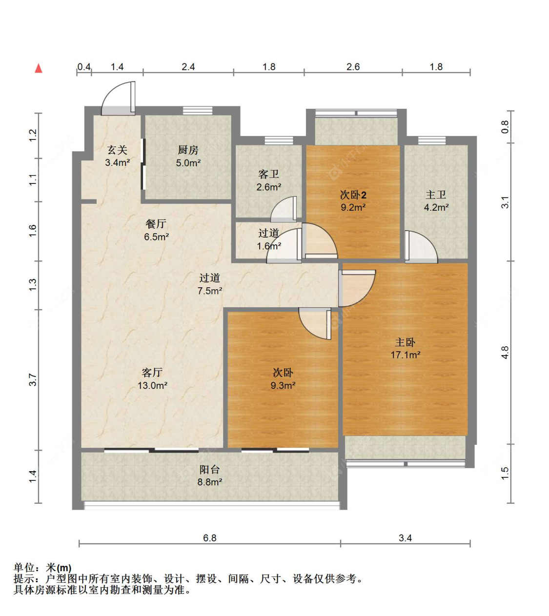 苏州依云兰庭在售二手房源户型图_小牛看房