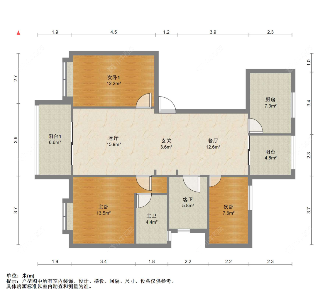 苏州农联家园北区在售二手房源户型图_小牛看房