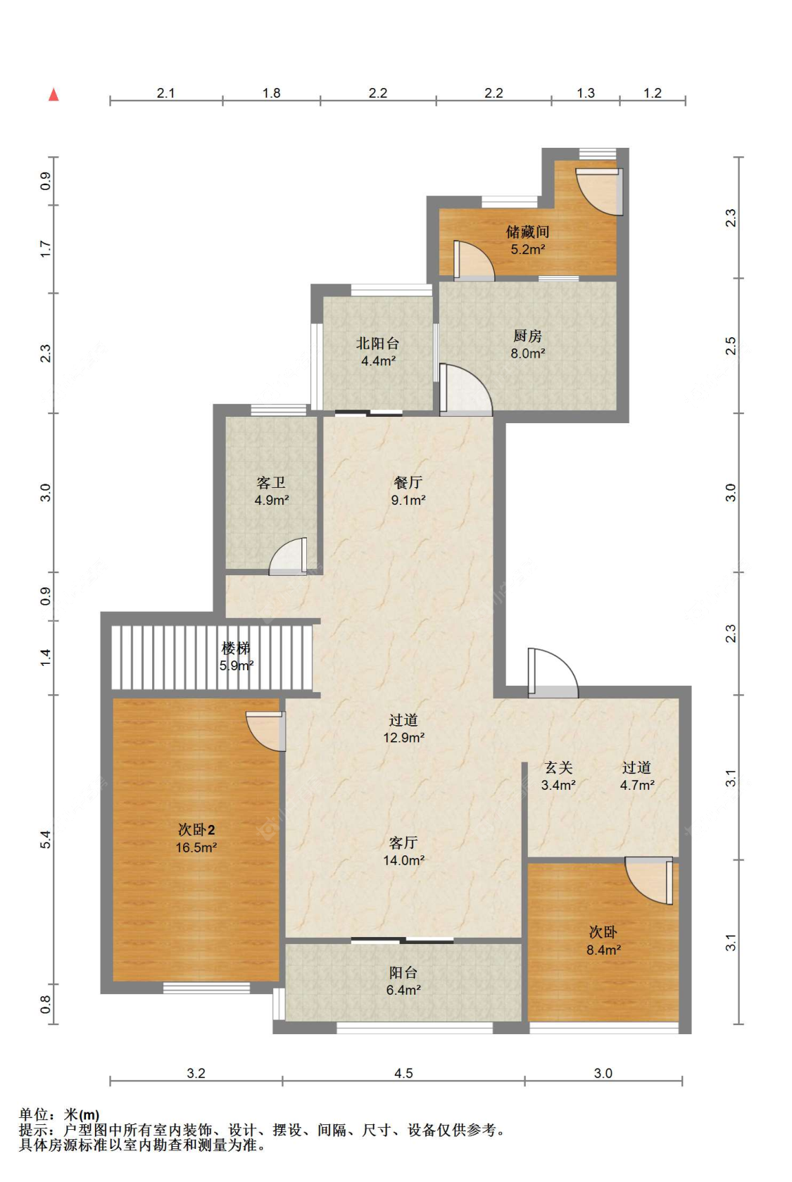 苏州世茂九溪墅(住宅)在售二手房源户型图_小牛看房
