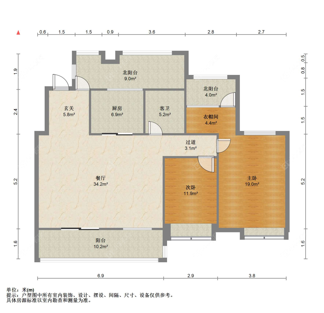 苏州中梁壹号院(二期)在售二手房源户型图_小牛看房